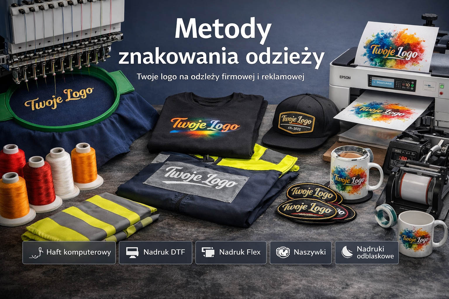 Metody znakowania odzieży firmowej i reklamowej